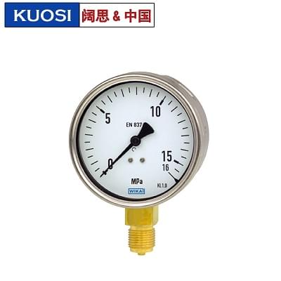 EN837-1波登管壓力表 212.20不銹鋼表殼