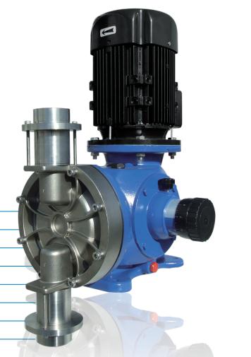 MM2是一款電機驅動計量泵，具有機械隔膜接液端和機械復位裝置。