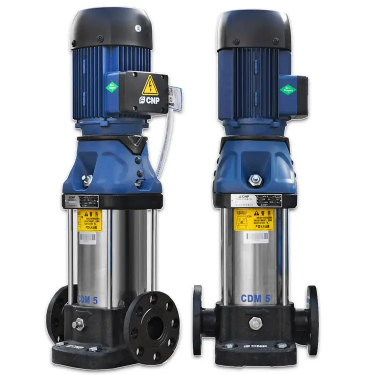 CDM/CDMF系列為參照歐洲標準最新自主研發(fā)的新一代、高效率非自吸立式多級離心泵。產(chǎn)品采用全新的工業(yè)設(shè)計，能效指標達到MEI20.7，具有節(jié)能、低噪環(huán)保及結(jié)構(gòu)緊湊、外形美觀、重量輕使用維護方便可靠性高等特點